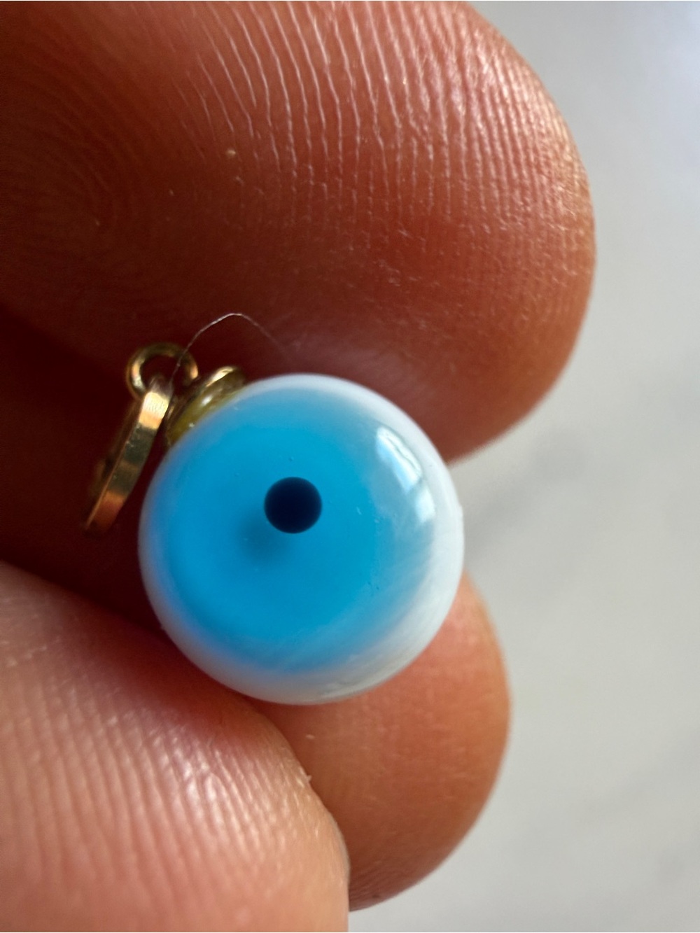 New Blue white Eye Glass Bead charm Pendant - Unbranded